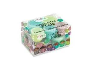 Set 10 recipiente pentru hrana bebelusi din silicon SnapGo,6x59 ml + 4x118 ml