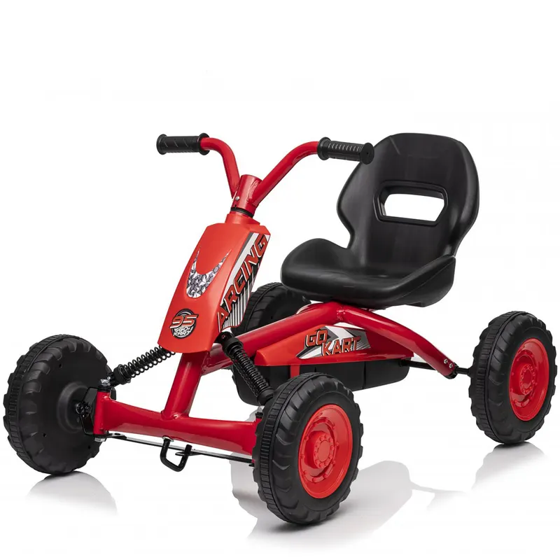 Kart cu pedale, ArcSpring, pentru copii intre 2 si 6 ani, rosu