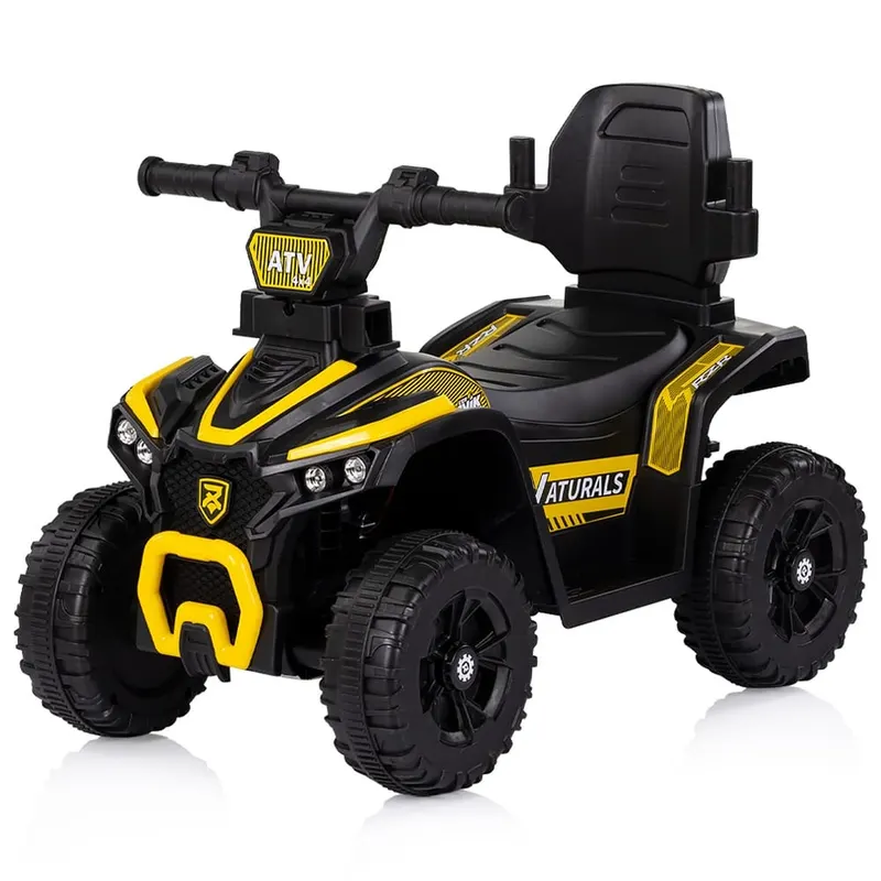Masinuta de impins Chipolino, ATV, maner parental, lumini si sunete, galben KID002204 — imaginea 2
