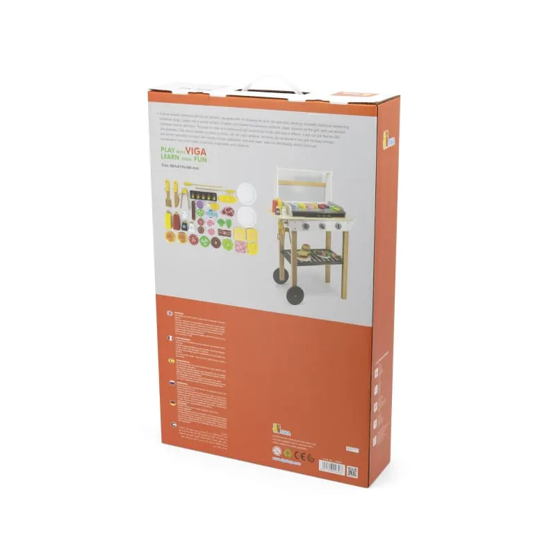 Set gratar Viga, lemn, multicolor, 47 piese KID446566 — imaginea 5