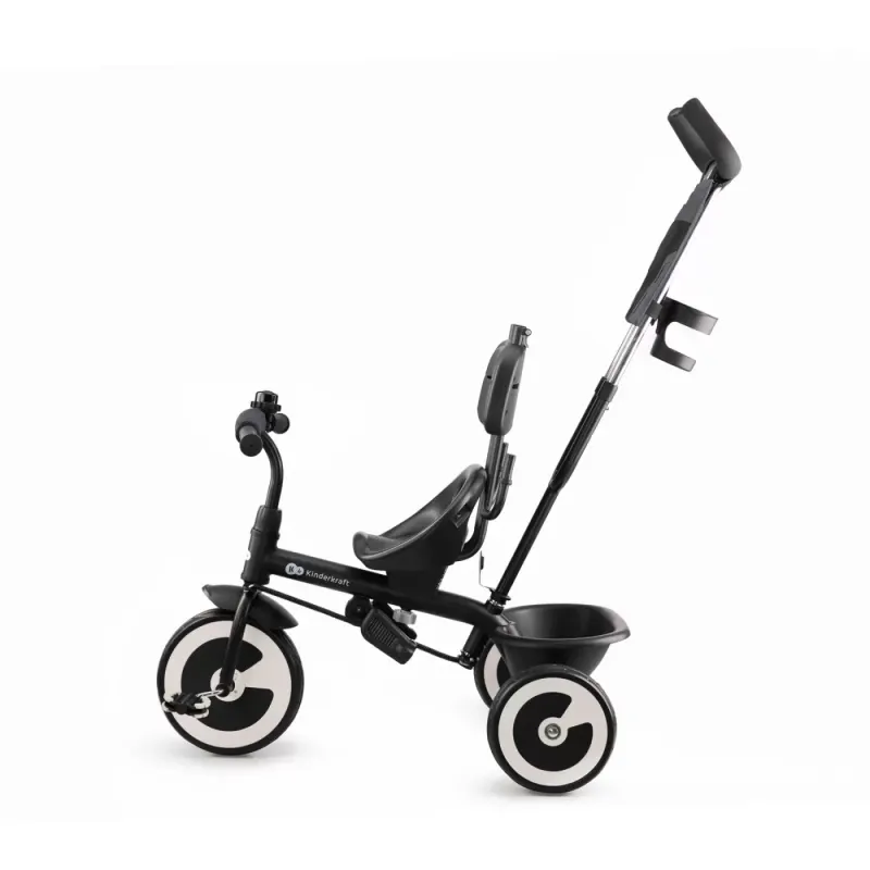 Tricicleta cu pedale Kinderkraft Aston, scaun rotativ, maner, gri KID922383 — imaginea 5