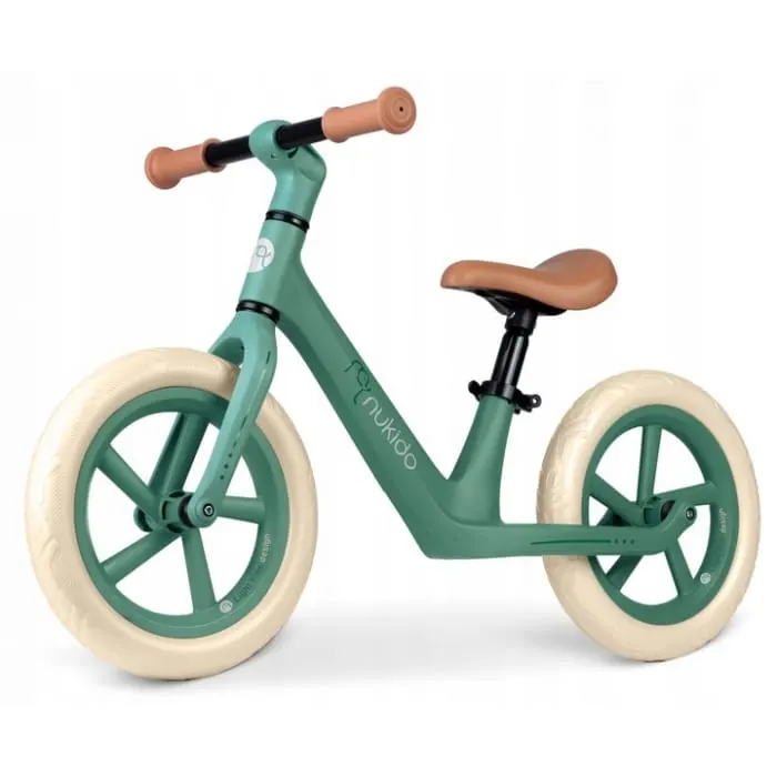 Bicicleta Nukido Light Flee, echilibru, fara pedale, roti EVA, verde KID623043