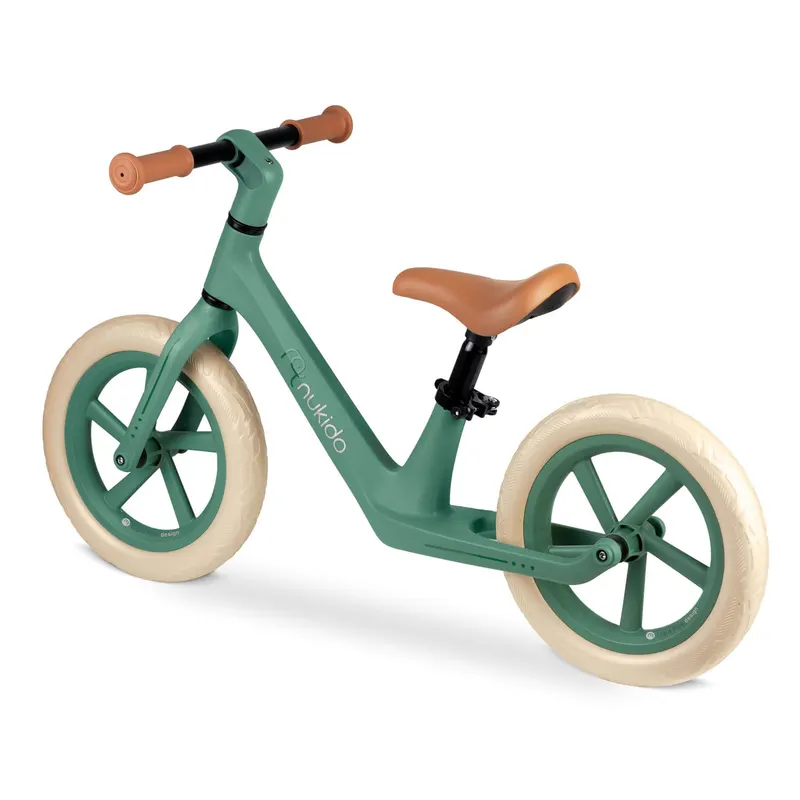 Bicicleta Nukido Light Flee, echilibru, fara pedale, roti EVA, verde KID623043 — imaginea 2