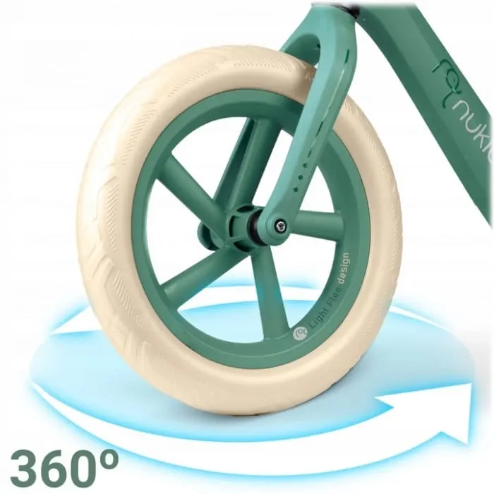 Bicicleta Nukido Light Flee, echilibru, fara pedale, roti EVA, verde KID623043 — imaginea 5