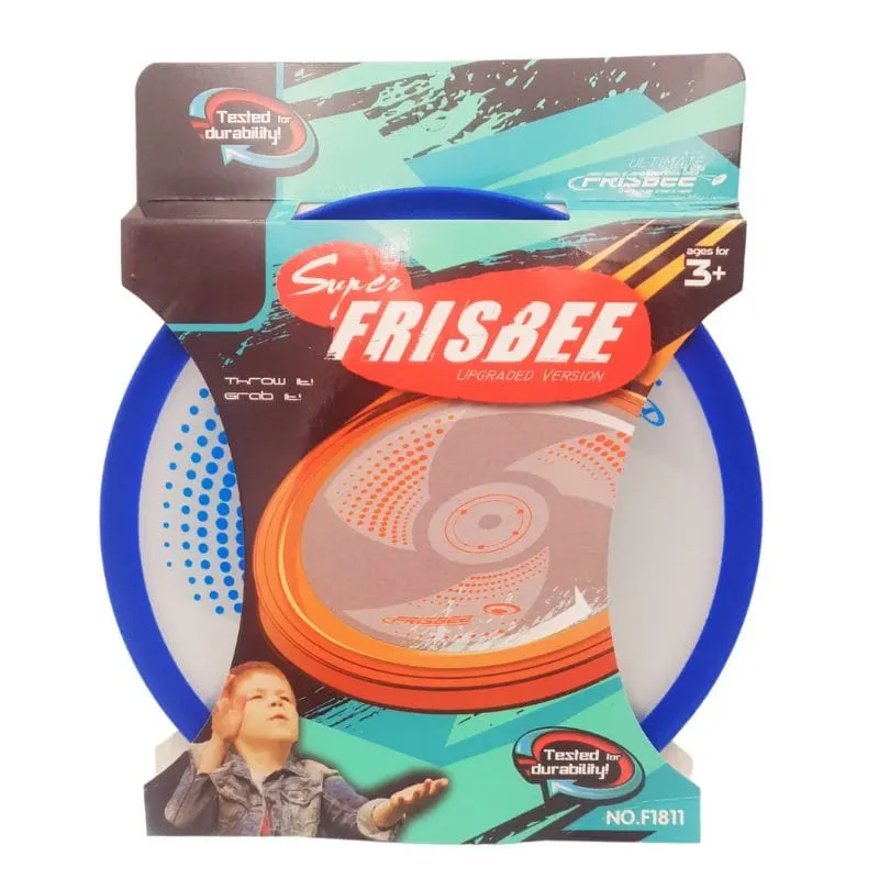 Disc Zburator Frisbee din Plastic, Diametru 20 Cm, Albastru, + 3 Ani