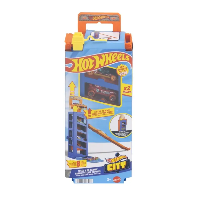HOT WHEELS CITY SET DE JOACA GARAJ CU 2 MASINUTE INCLUSE