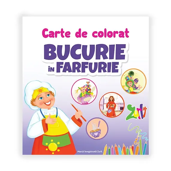 Carte de colorat Bucurie în Farfurie