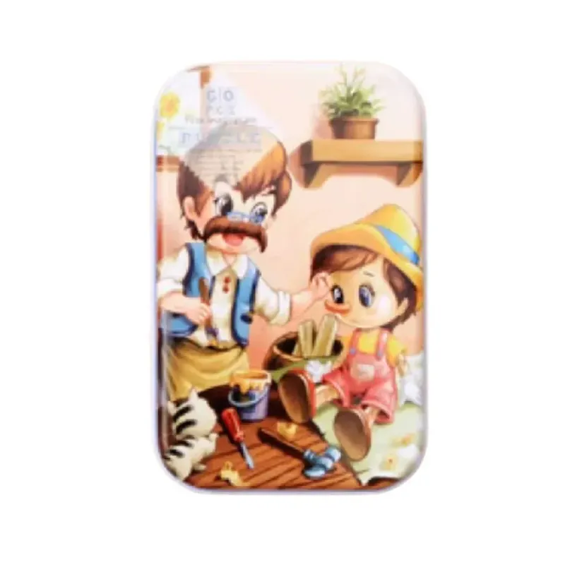 Puzzle cu 60 piese în cutie metalică - Pinocchio