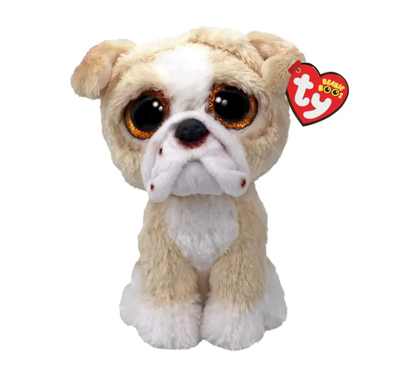 PLUS TY 15CM BOOS POOCH CAINELE TAUR ENGLEZESC CAFENIU