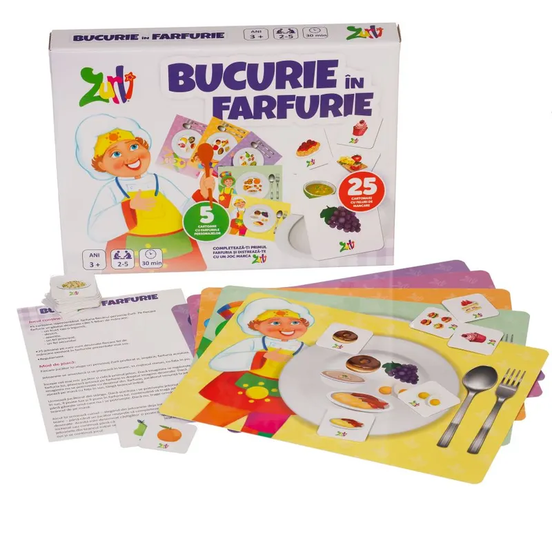 Joc Zurli Bucurie în farfurie, joc educativ de familie — imaginea 3