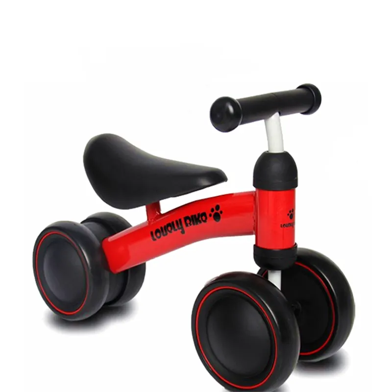 Premergator si bicicleta fara pedale, LoveLy Bike pentru copii 18-30 luni, roti EVA, rosie