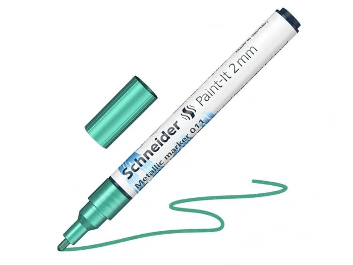 Marker metalic Paint-It 011 2 mm,green metallic