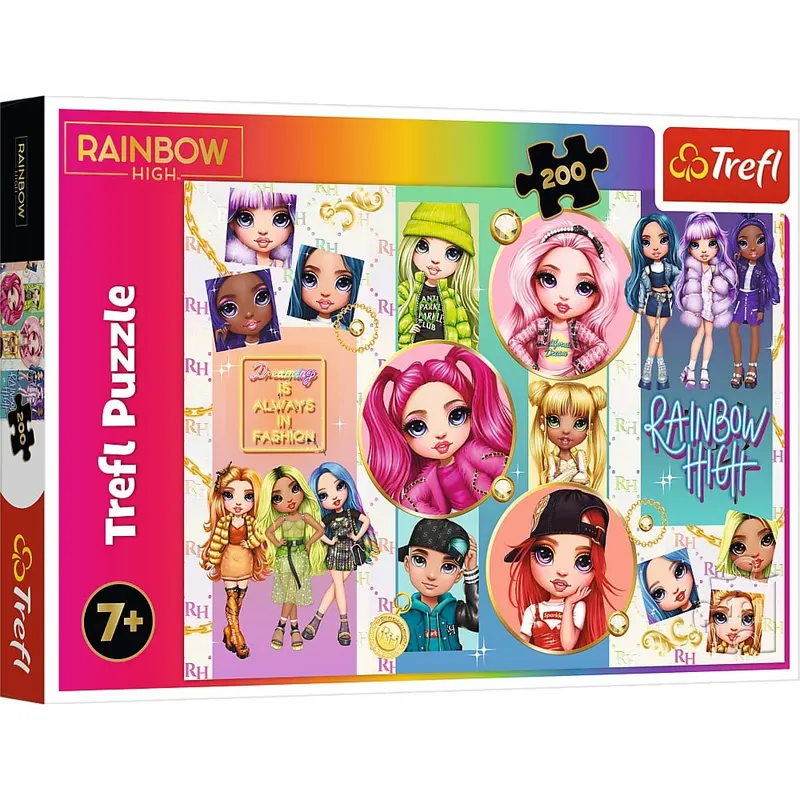 Puzzle Trefl 200 Rainbowhigh Papusile