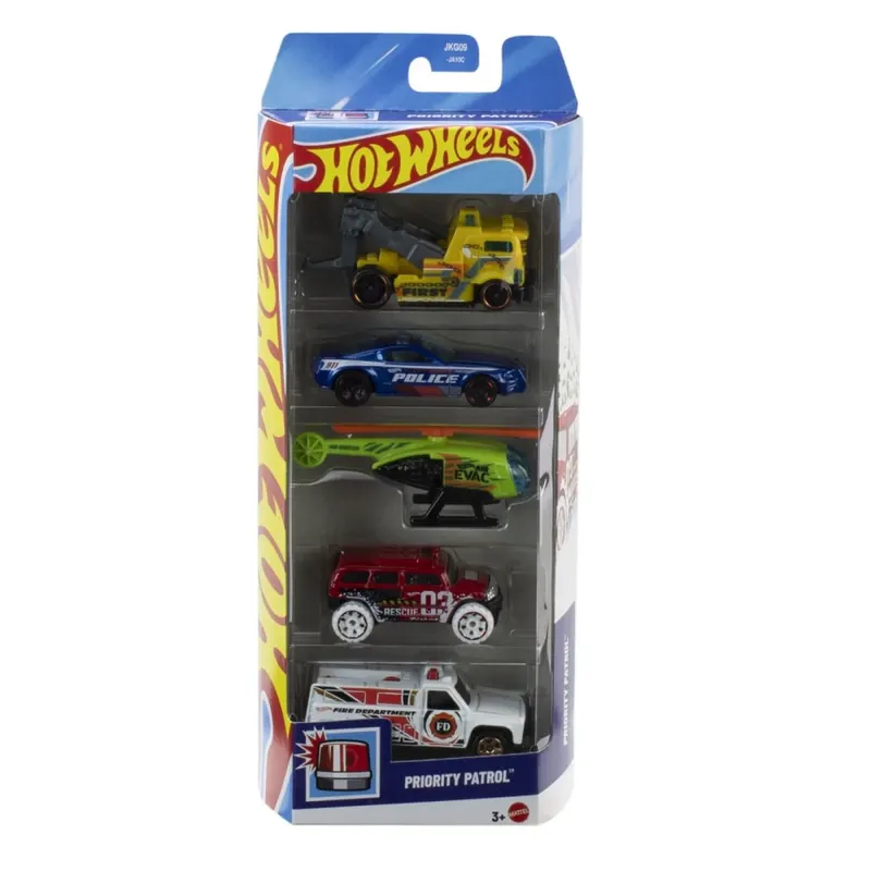 SET 5 MASINI HOT WHEELS PRIORITY PATROL