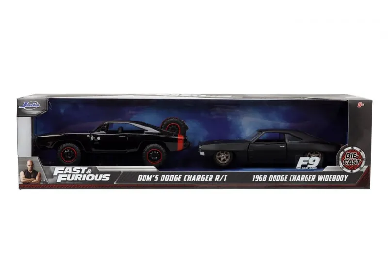 Jada Fast And Furious Set Masinute Metalice Dodge Charger Rt Si Dodge Charger Widebody Scara 1:32