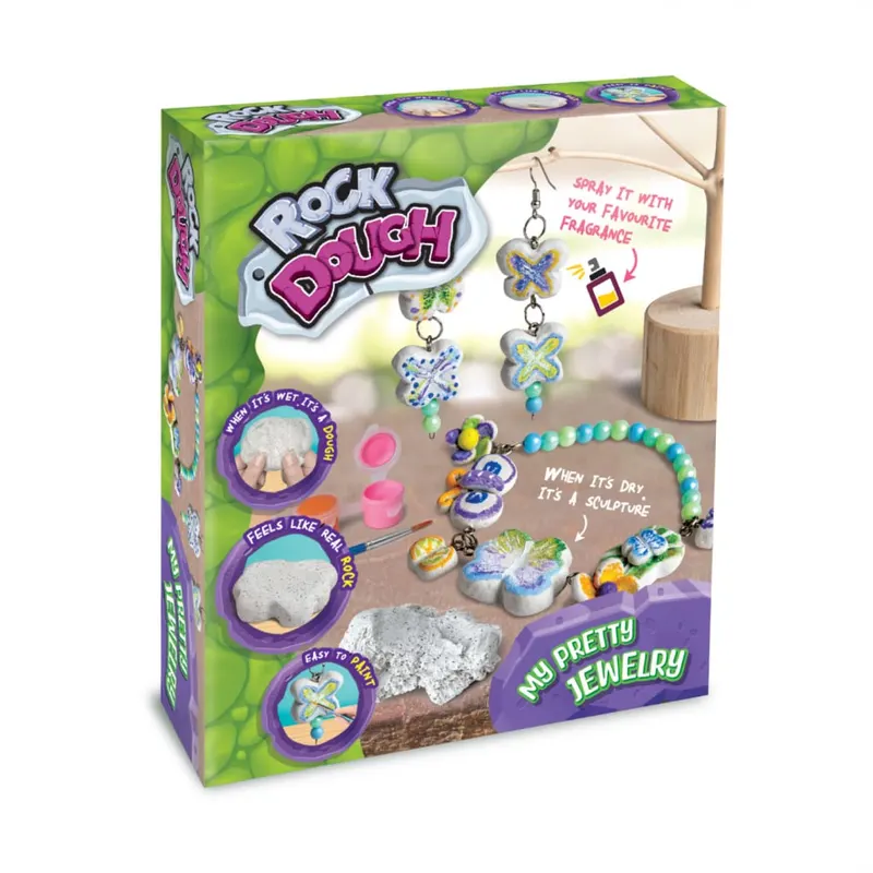 Set creativ DIY Strigo-Creeaza bijuterii din ciment cu accesorii incluse,+7 ani