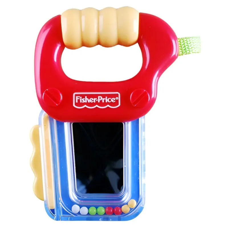 Jucarie Dentitie Fisher Price, Model Fierastrau cu Oglinda, 13 cm