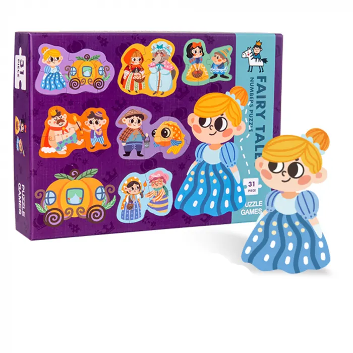 Puzzle din Lemn in Cutie - Personaje Povesti