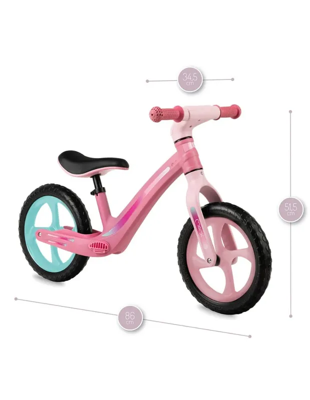 Bicicleta copii Momi Mizo, echilibru, fara pedale, roz KID050762 — imaginea 5