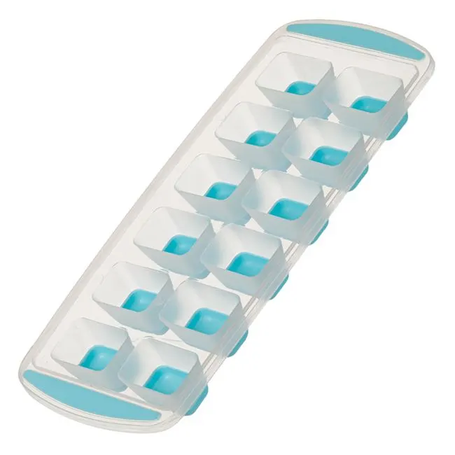 Forma pentru gheata cu 12 compartimente siliconate,Plastic,Turcoaz,33x14cm