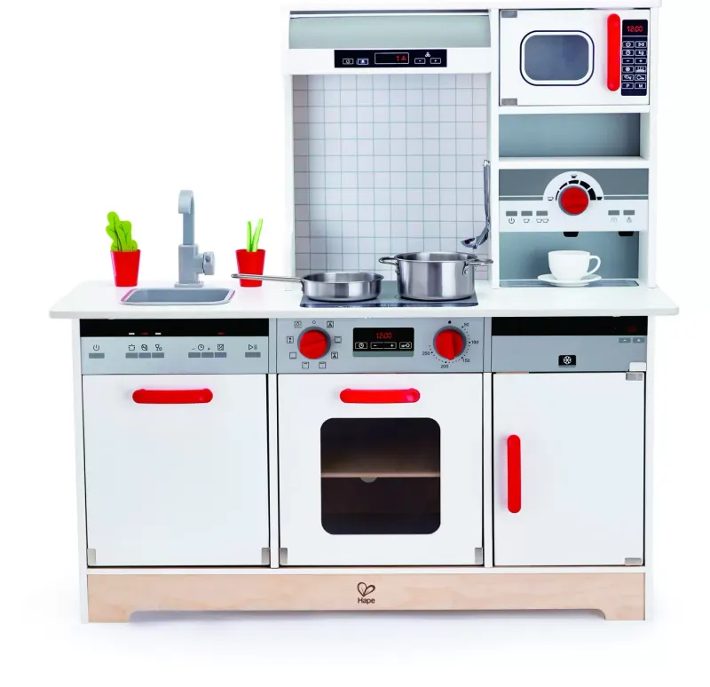 Bucatarie Copii Hape, completa, lemn KID018426