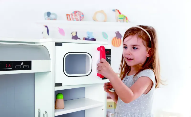 Bucatarie Copii Hape, completa, lemn KID018426 — imaginea 4