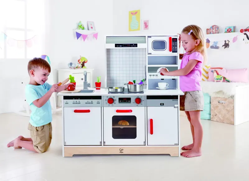 Bucatarie Copii Hape, completa, lemn KID018426 — imaginea 5