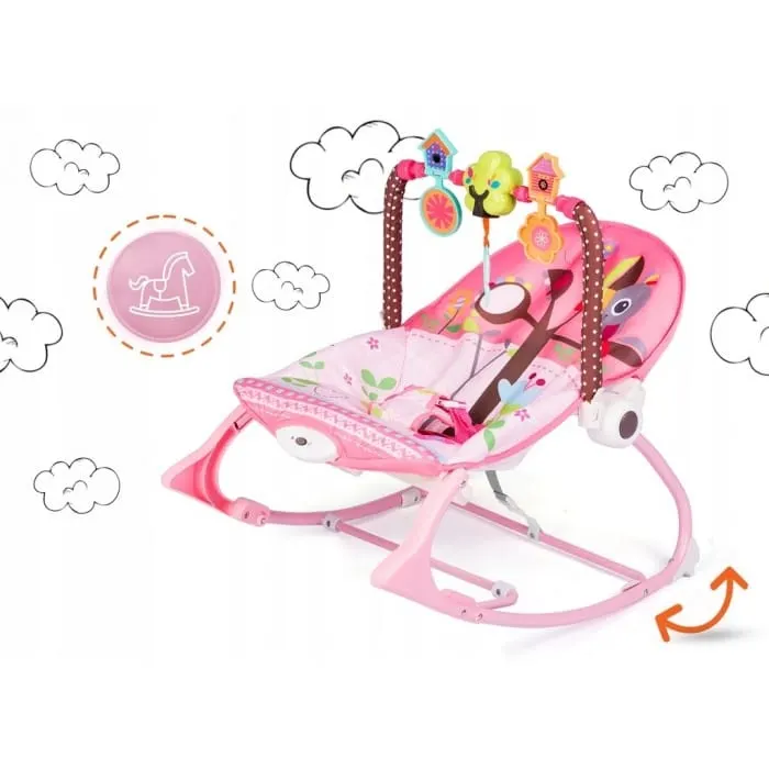 Balansoar 3 in 1 Ricokids, vibratii, roz KID515363 — imaginea 2
