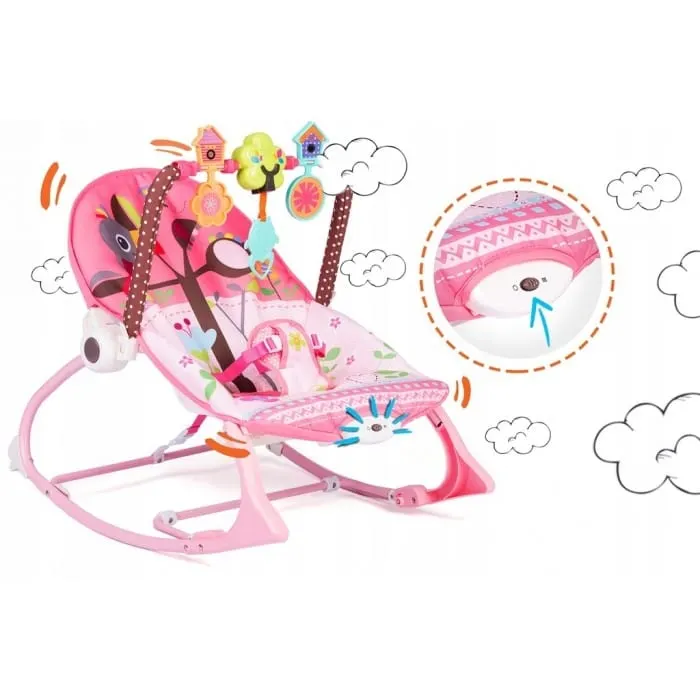 Balansoar 3 in 1 Ricokids, vibratii, roz KID515363 — imaginea 3