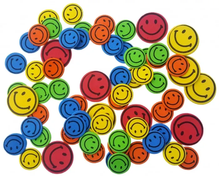 Stickere emoticoane pentru activitati crafts,spuma,8g