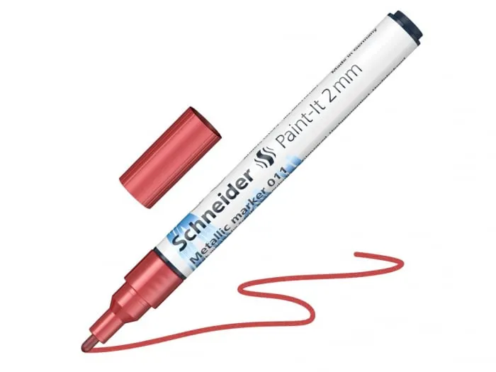 Marker metalic Paint-It 011 2 mm,red metallic