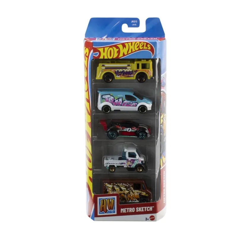 SET 5 MASINI HOT WHEELS METRO SKETCH