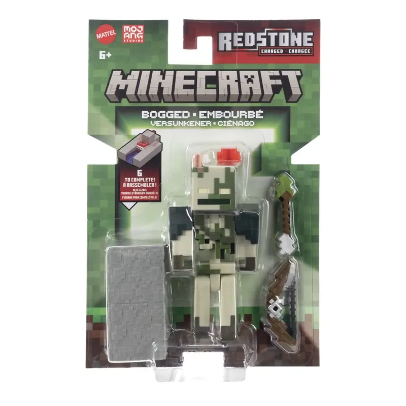 MINECRAFT CRAFT A BLOCK FIGURINA BOGGED 8CM