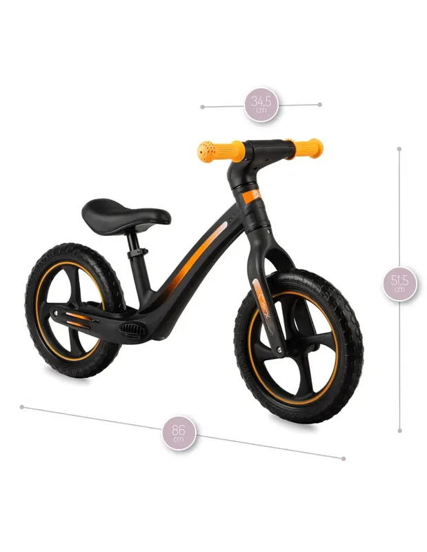 Bicicleta copii Momi Mizo, echilibru, fara pedale, negru KID050786 — imaginea 5