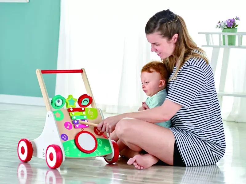 Antemergator muzical Hape, lemn, multicolor KID031104 — imaginea 3