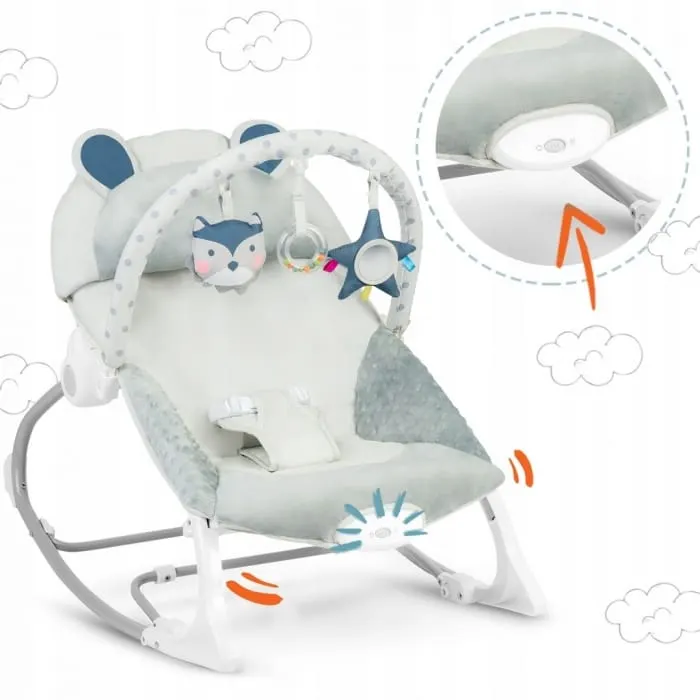 Balansoar Ricokids, vibratii, gri KID518609 — imaginea 3