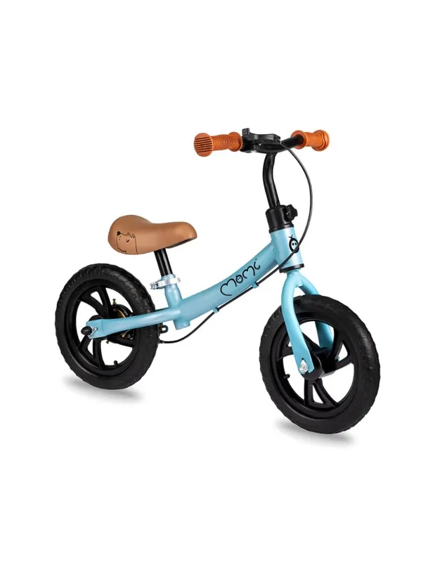 Bicicleta copii Momi Breki, echilibru, fara pedale, frana de mana, albastru KID056382