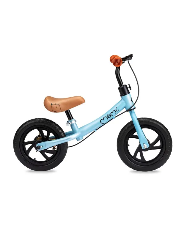 Bicicleta copii Momi Breki, echilibru, fara pedale, frana de mana, albastru KID056382 — imaginea 2