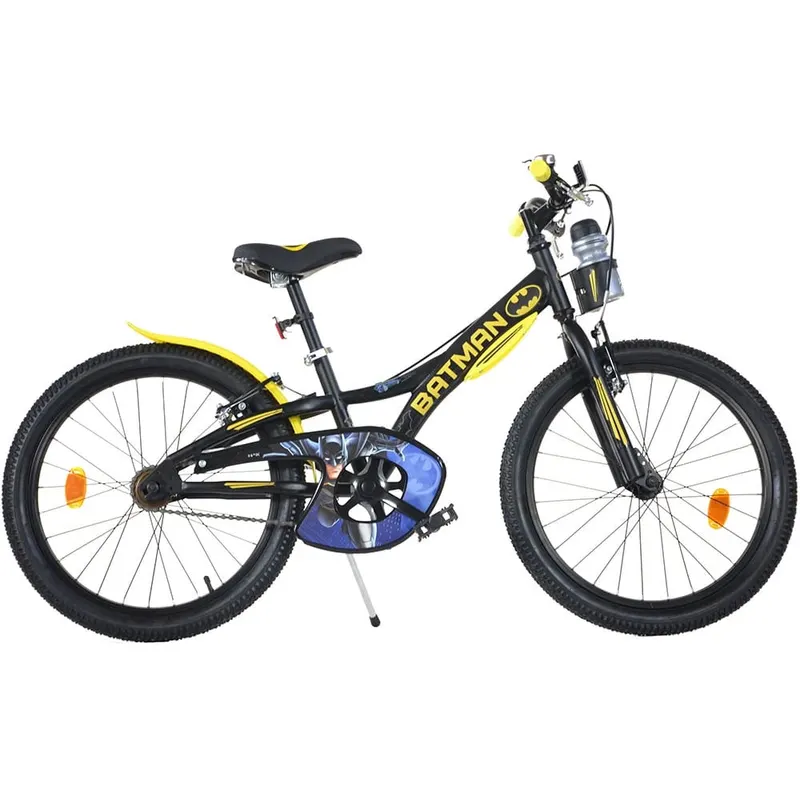 Bicicleta Copii Dino Bikes, Batman, 20 inch, sistem frana, negru/galben KID907824