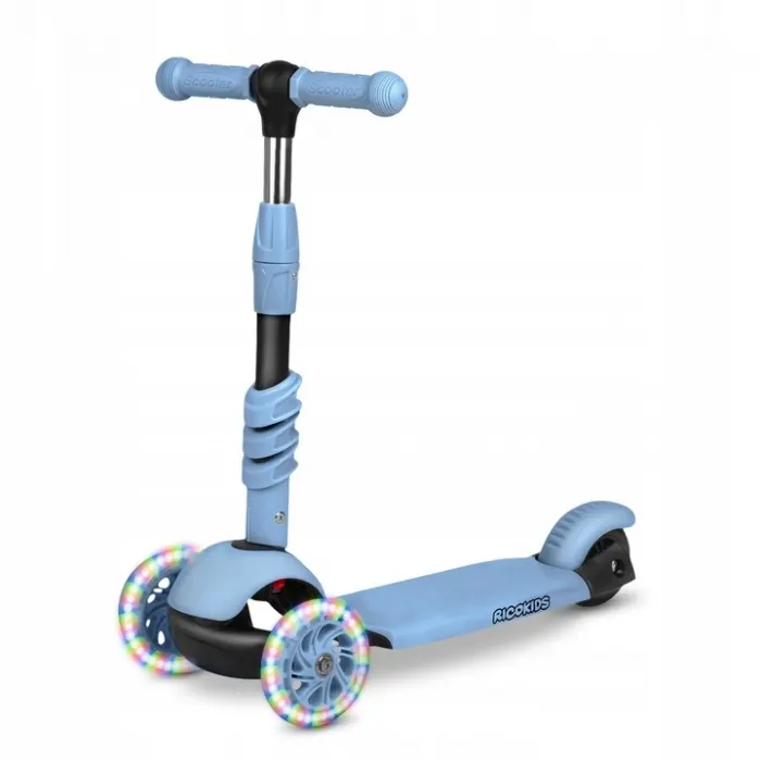 Trotineta Ricokids Todi, 3 in 1, roti LED, albastru KID611675