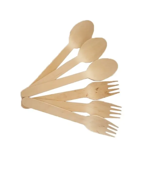 Tacamuri de lemn pentru activitati crafts,6 bucati set