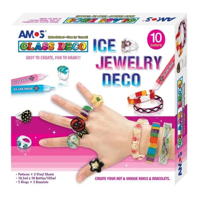 Set creativ pentru copii-Bijuterii pictate cu accesorii incluse,+6 ani