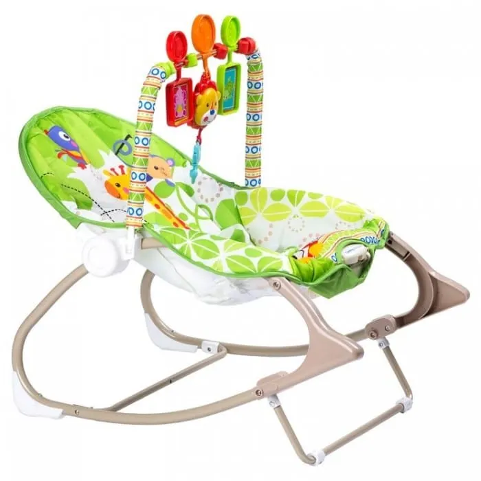Balansoar 3 in 1 Ecotoys, vibratii, animale jungla KID061960 — imaginea 5