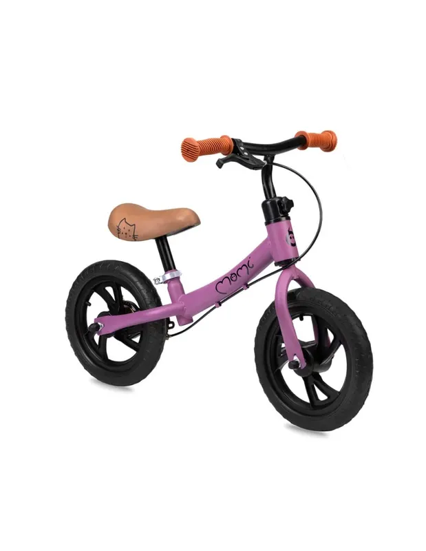 Bicicleta copii Momi Breki, echilibru, fara pedale, frana de mana, violet KID056399