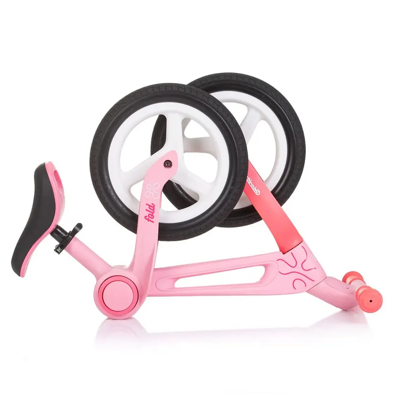 Bicicleta Chipolino Fold X, echilibru, fara pedale, roz KID000538 — imaginea 2