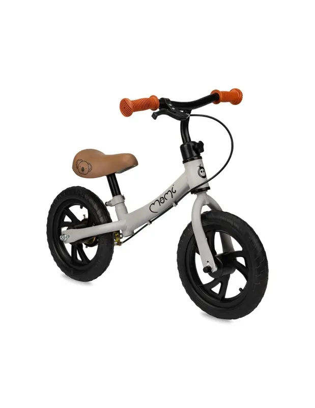 Bicicleta copii Momi Breki, echilibru, fara pedale, frana de mana, gri KID056405