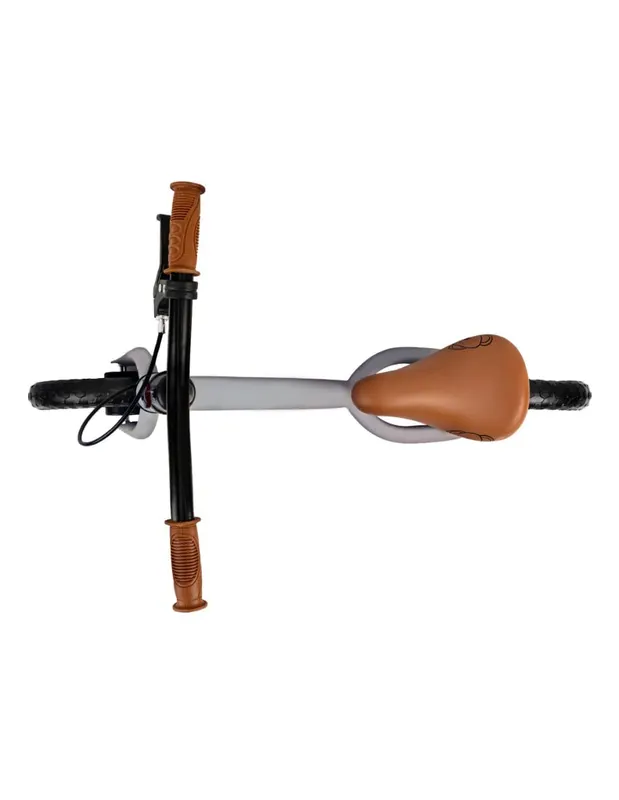 Bicicleta copii Momi Breki, echilibru, fara pedale, frana de mana, gri KID056405 — imaginea 5
