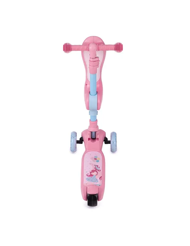Trotineta MoMi Kiuru, 2 in 1, transformabila cu sezut, roz KID056306 — imaginea 5