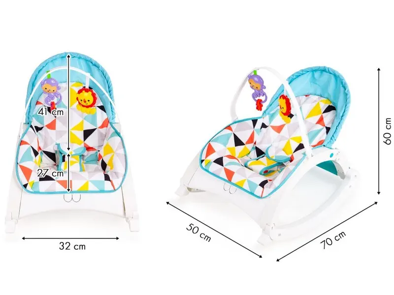 Balansoar Ecotoys, vibrati, multicolor KID060758 — imaginea 5