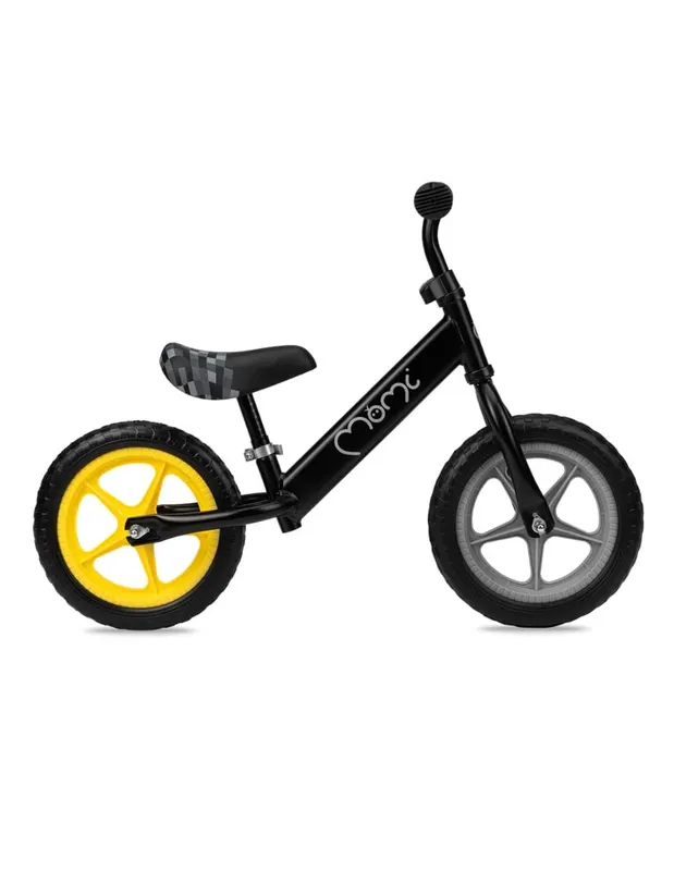 Bicicleta copii Momi Fleet, echilibru, fara pedale, negru KID710979 — imaginea 2